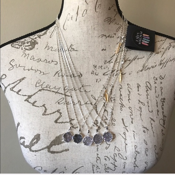 {Function & Fringe} Amethyst Druzy Necklace - Picture 2 of 8